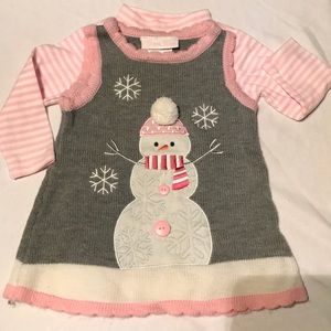 Bonnie Baby knit sweater dress 2pc 12 months